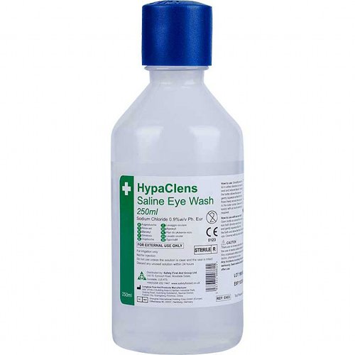 HypaClens Sterile Eye Wash 250ml bottle, single