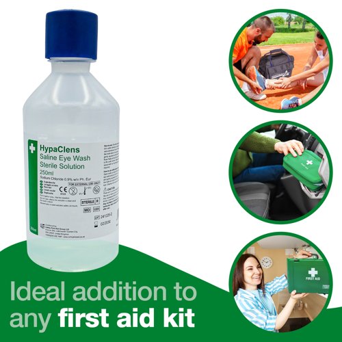 HypaClens Sterile Eye Wash 250ml bottle single