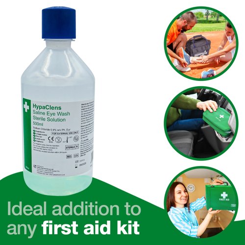 HypaClens Sterile Eyewash Bottle 500ml - E404