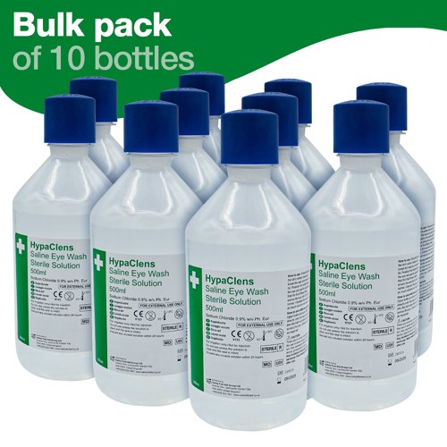HypaClens Sterile Eye Wash 500ml bottle PK10