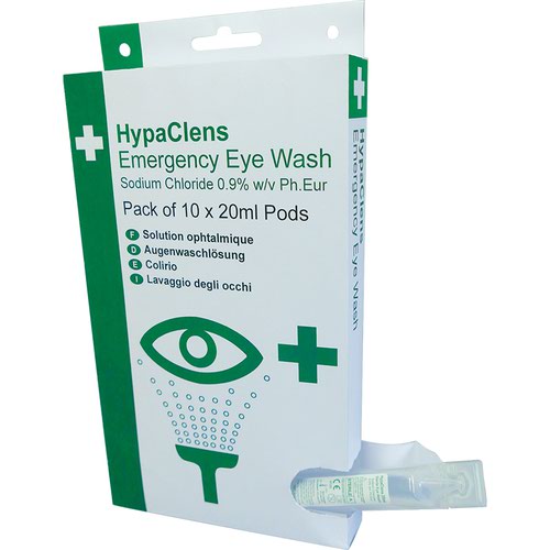 HypaClens Emergency Eye Wash Dispenser, Pack of 10
