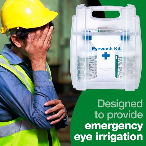 Evolution Plus Eyewash Kit With 2 x 500ml HypaClens Eyewash Bottles without Mirror