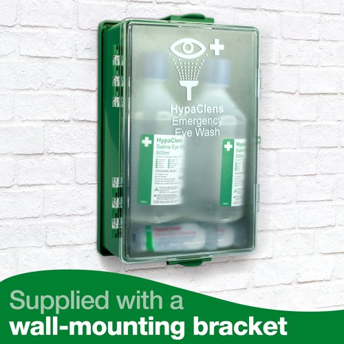HypaClens Economy EyeWash Cab. 2 x 500ml Eyewash Bottles
