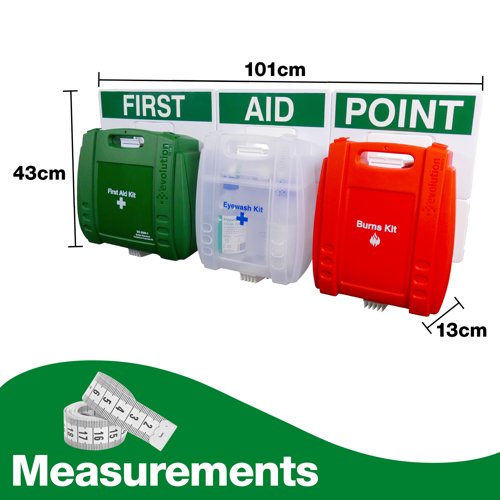 Evolution Plus First Aid Eye Wash and Burns Point (Large) British Standard Compliant