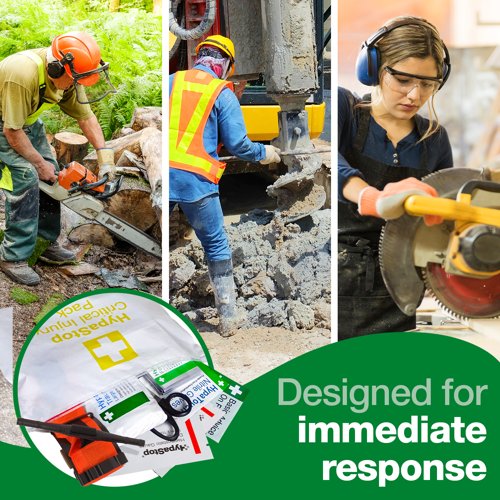 HypaStop Critical Injury Pack in Vinyl Wallet Standard