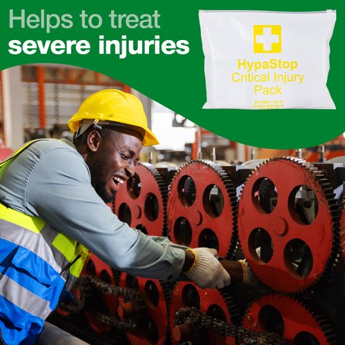 HypaStop Critical Injury Pack in Vinyl Wallet Standard