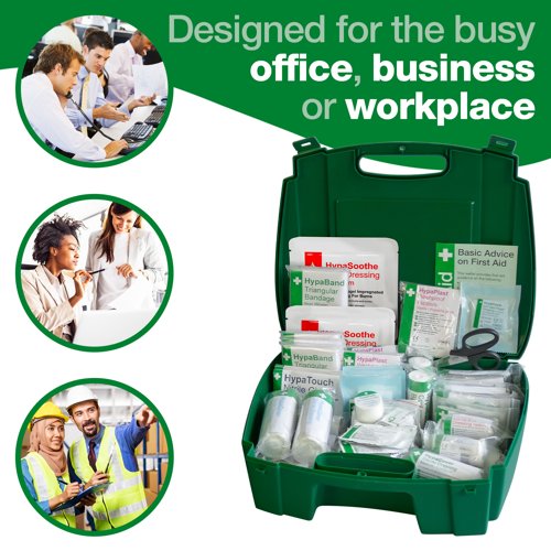 Evolution Series British Standard Compliant Workplace First Aid Kit in Green Evolution Case  Large- K3031LG