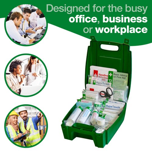 Evolution Series British Standard Compliant Workplace First Aid Kit in Green Evolution Case Medium - K3031MD