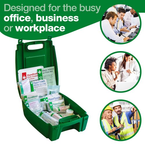 Evolution Series British Standard Compliant Workplace First Aid Kit in Green Evolution Case Small - K3031SM