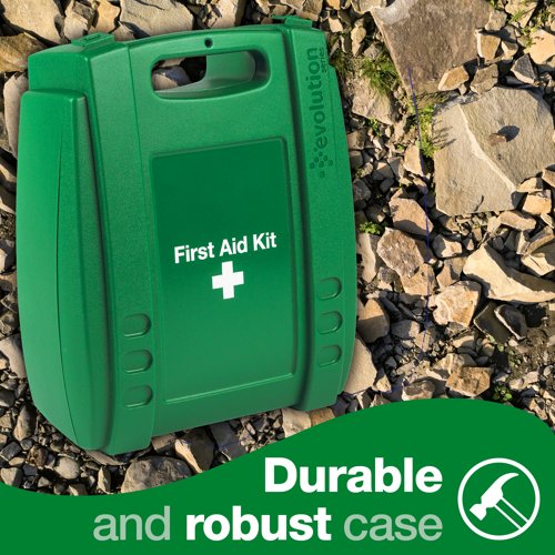 Evolution Series British Standard Compliant Workplace First Aid Kit in Green Evolution Case Small - K3031SM