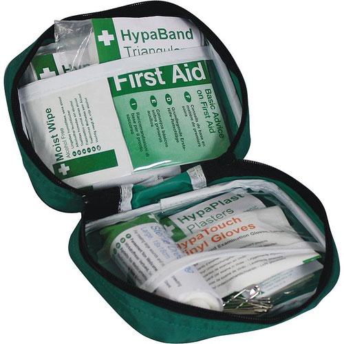 HSE Travel First Aid Kit in Nylon Belt Pouch