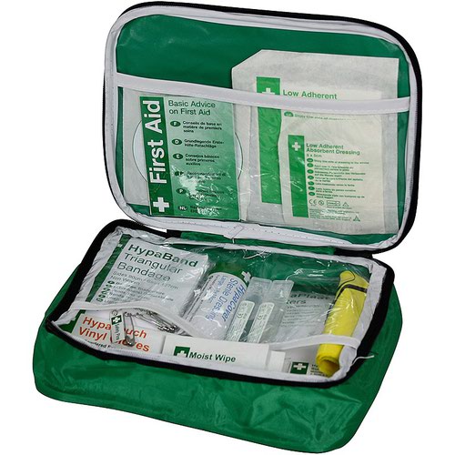 Vehicle First Aid Kit in Nylon Zip Bag