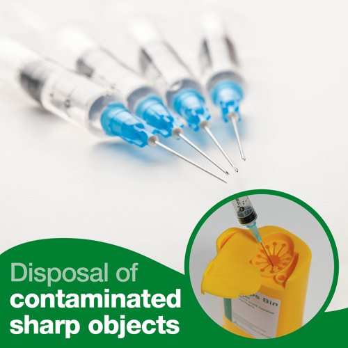 HypaClean Sharps Disposal Pack 1 Application - K399