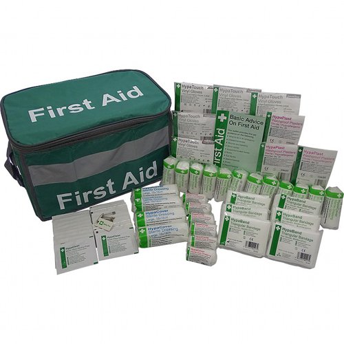 HSE Statutory First Aid Kit in Haversack, 21-50 Persons