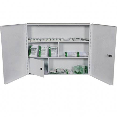 HSE Metal First Aid Cabinet Industrial, 21-50 Persons