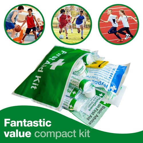 Value Sports First Aid Kit in Vinyl Wallet