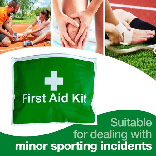 Value Sports First Aid Kit in Vinyl Wallet