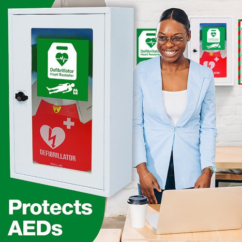 HypaGuard Defib Wall Cabinet with Thumb Lock