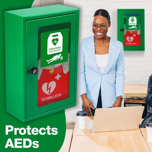 HypaGuard Defib Wall Cabinet with Thumb Lock