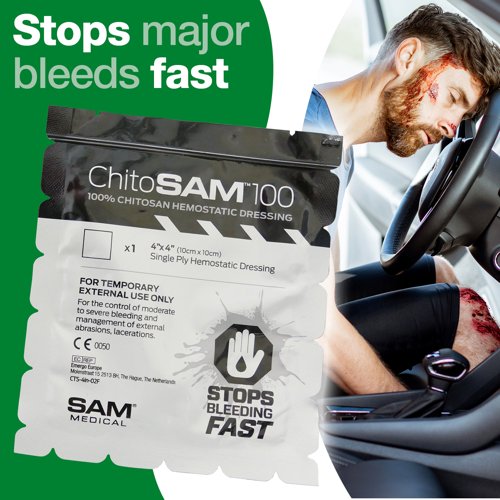 Chito-SAM Haemostatic Dressing Single 10cm x 10cm