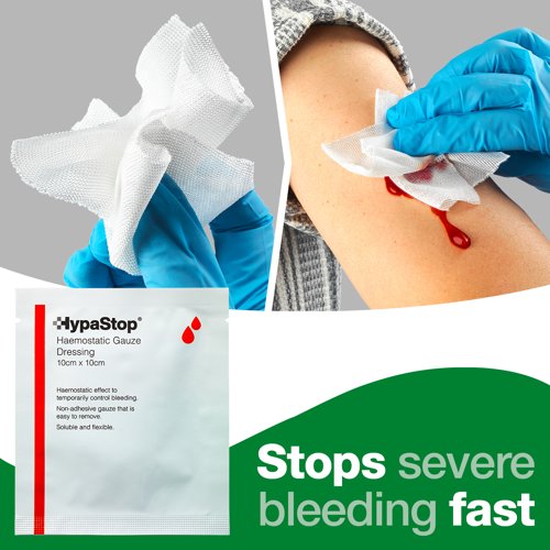 HypaStop Haemostatic Gauze (Pack of 5) 10cm x 10cm