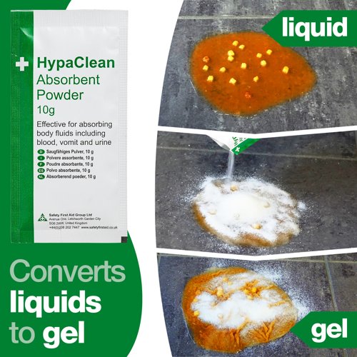 HypaClean Absorbent Powders Pack of 25 x 10g pouches