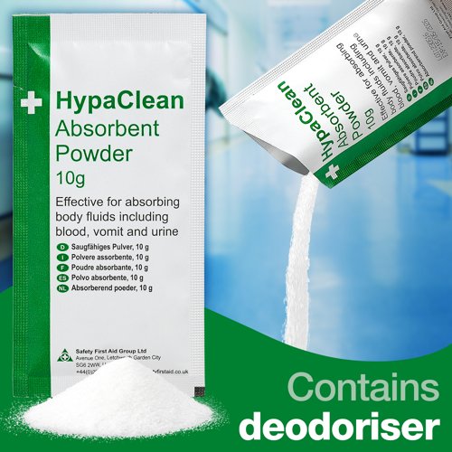 HypaClean Absorbent Powders Pack of 25 x 10g pouches