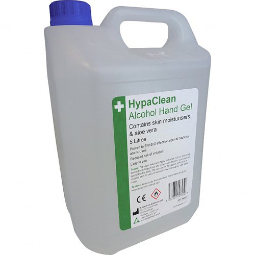 HypaClean Alcohol Hand Gel 5 Litre Bulk Refill Container