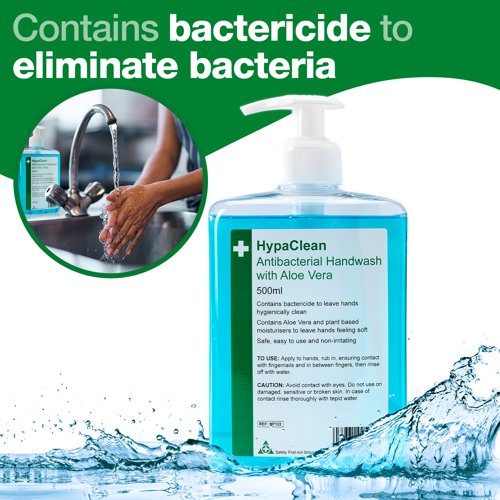 HypaClean AntiBac Handwash 500ml Pump Dispenser