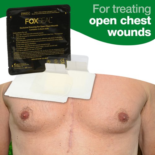 Foxseal Crease Free Chest Seal 2 seals per single pack