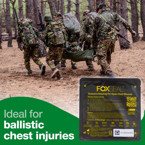 Foxseal Crease Free Chest Seal 2 seals per single pack
