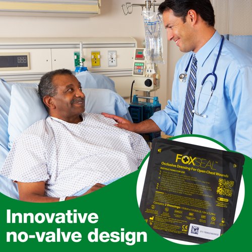 Foxseal Crease Free Chest Seal 2 seals per single pack