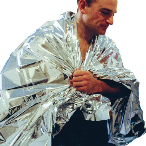HypaGuard Foil Blankets are a vital part of any first aid kit, as they not only protect but can even help to save lives when people are potentially hypothermic. These first aid foil blankets help to reflect over 90% of all radiated body heat and are ideal in survival, emergency and first aid situations, or just for people suffering from shock. They are not just for first aid situations though, as they can just as well be used for anything from sporting events to outdoor concerts and gigs. The blankets are individually wrapped and fold from the size of 210x130cm when opened to the compact size of 10x6cm.