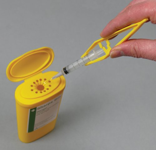 Plastic Disposable Forceps Single Non-Sterile Yellow