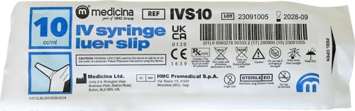 Disposable Luer Slip Syringe 10ml pack of 100
