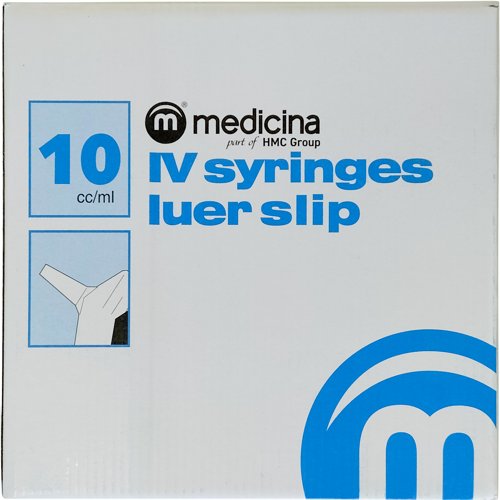 Disposable Luer Slip Syringe 10ml pack of 100