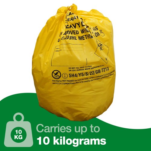 Clinical Waste Sacks Bio Bag Roll - PK 25