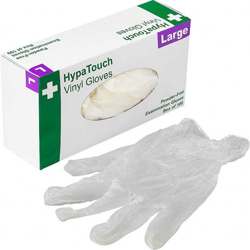 HypaTouch Vinyl Gloves LG Powder Free x 100