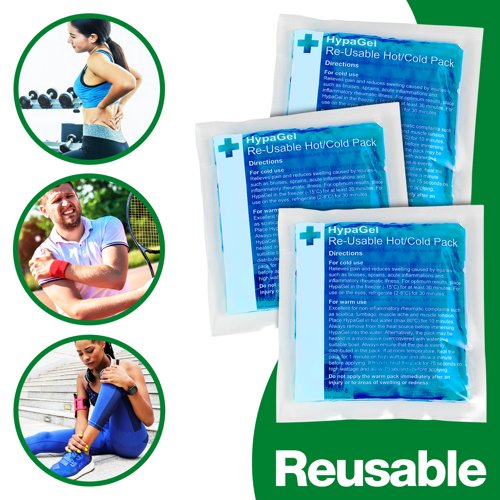 HypaGel Hot/Cold Pack Compact PK3 Reusable 13x14cm 140g