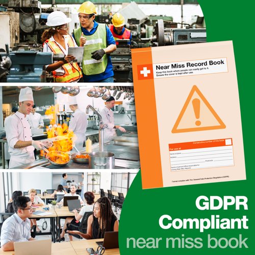 Near Miss Record Book A4 GDPR Compliant
