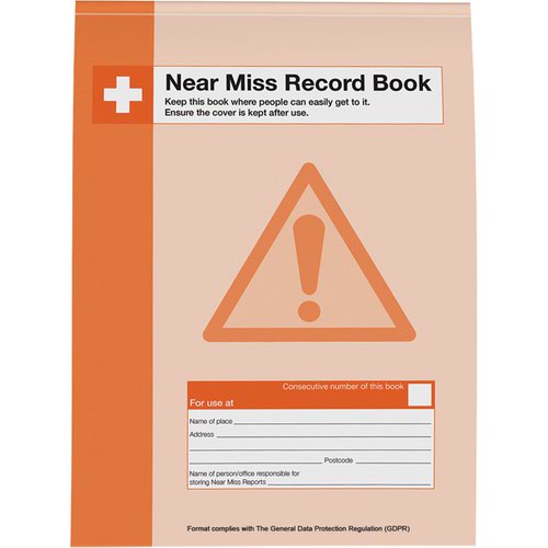 Near Miss Record Book, Pack of 10