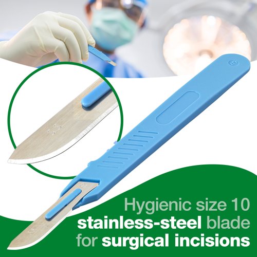 HypaEdge Scalpels Size 10 Disposable Box of 10