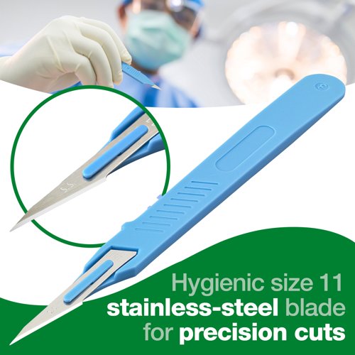 HypaEdge Scalpels Size 11 Disposable Sterile Box of 10