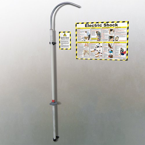 Click Medical Electric Shock Rescue Hook With Free Poster  First Aid Room CM1298