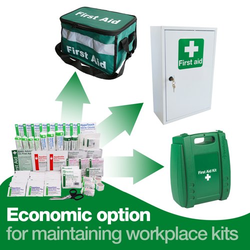 Workplace First Aid Kit Refill British Standard Compliant (Medium)
