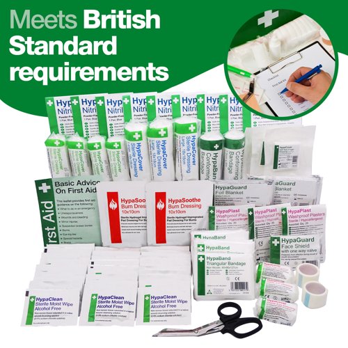Workplace First Aid Kit Refill British Standard Compliant (Medium)