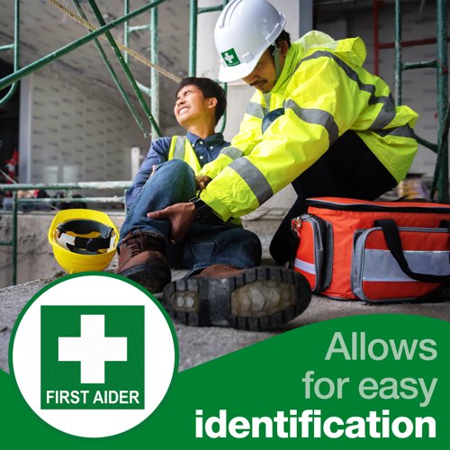 First Aider Helmet Sticker 5 x 5 cm