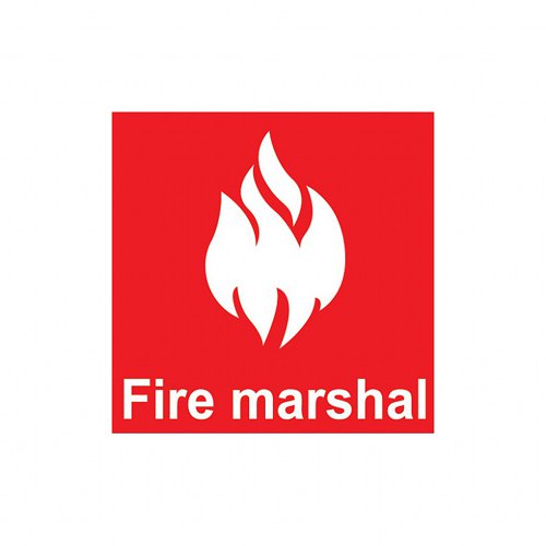 Fire Marshal Helmet Sticker 5 x 5 cm