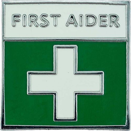 First Aider Badge Metal 2.5cm Square