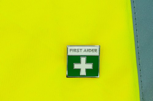 First Aider Badge Metal 2.5cm Square